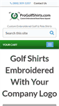 Mobile Screenshot of progolfshirts.com